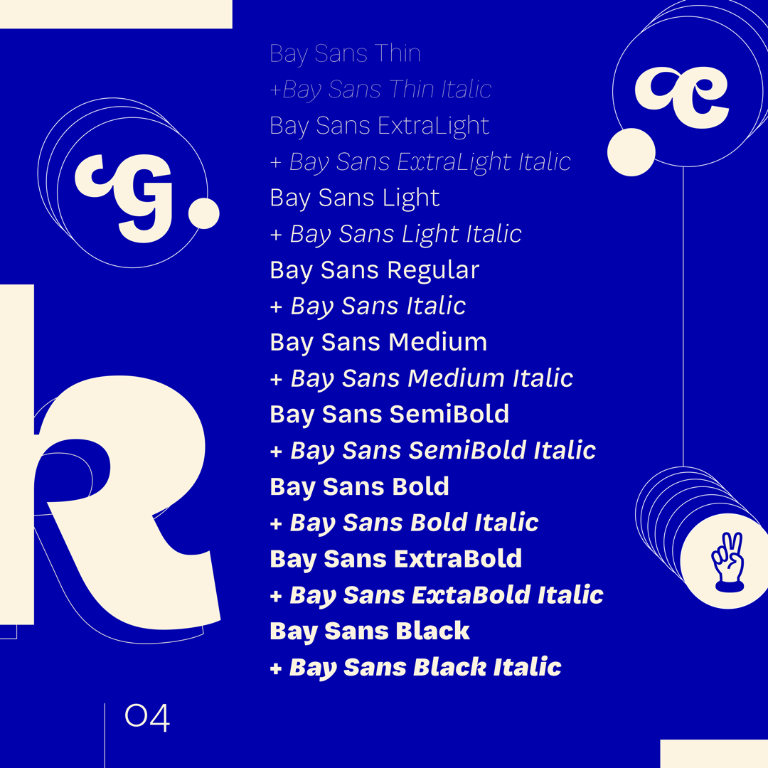 Bay Sans 2025 &mdash; 12 Styles &mdash; Editorial
